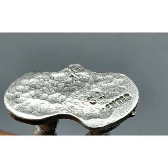 2 Vintage Pewter Mini Figurines Boys Playing Mini Shelf Sitter Home Décor - Picture 7 of 11